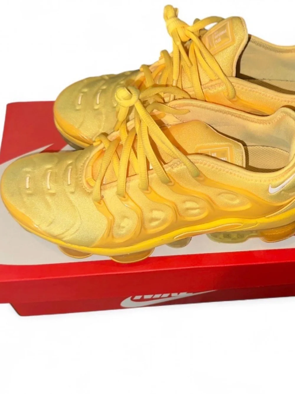 Nike Yellow VaporMax Plus Sneakers